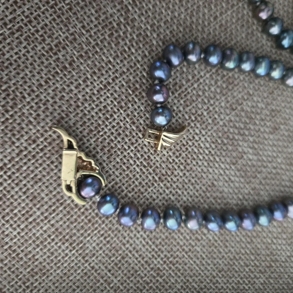 14kt Vintage Peacock Pearls
